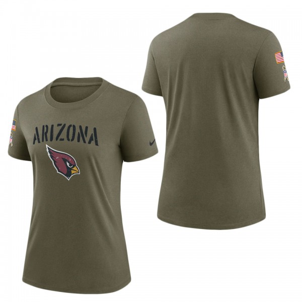 Women's Arizona Cardinals Olive 2022 Salute To Ser...