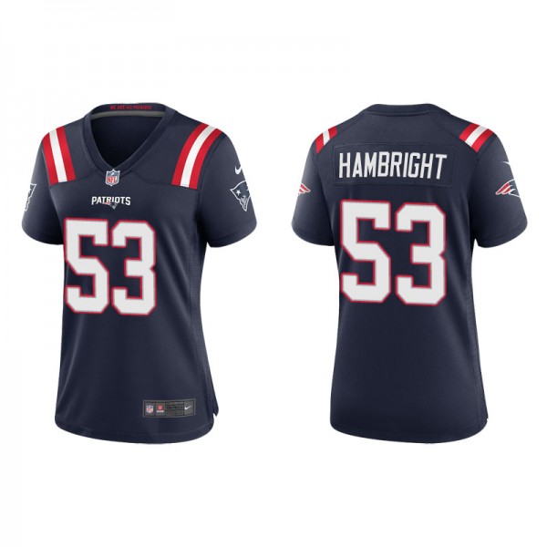 Women's New England Patriots Arlington Hambright Navy Game Jersey