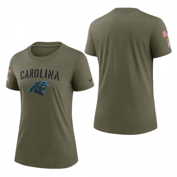 Women's Carolina Panthers Olive 2022 Salute To Ser...