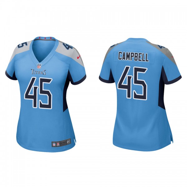 Women's Tennessee Titans Chance Campbell Light Blue Game Jersey
