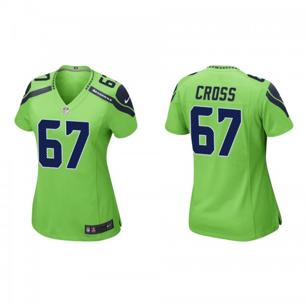 Women's Seattle Seahawks Charles Cross Neon Green ...