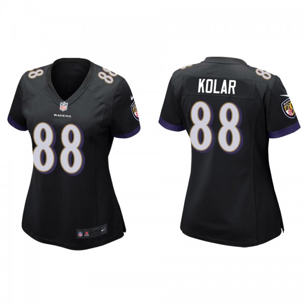 Women's Baltimore Ravens Charlie Kolar Black Game ...