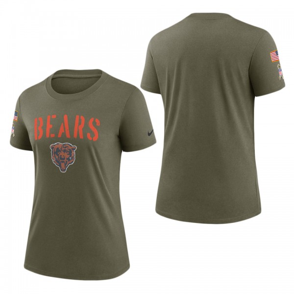Women's Chicago Bears Olive 2022 Salute To Service...