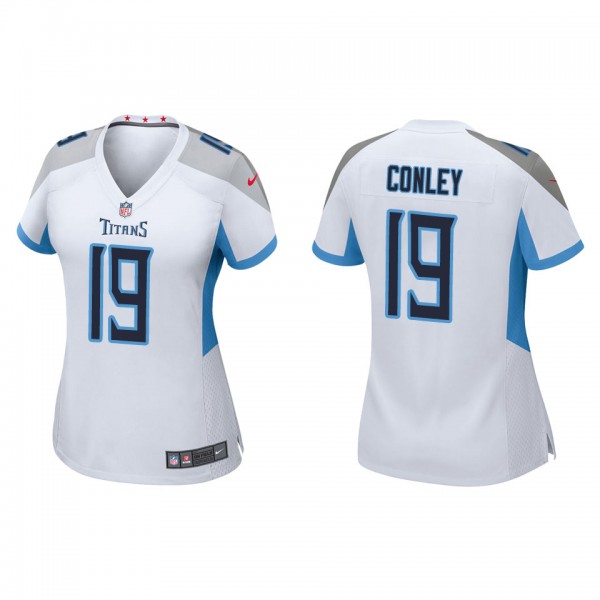 Women's Tennessee Titans Chris Conley White Game Jersey