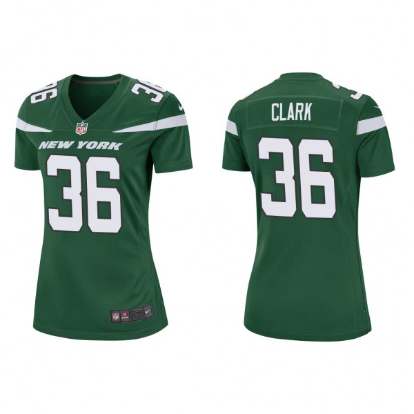 Women's Chuck Clark New York Jets Green Game Jerse...