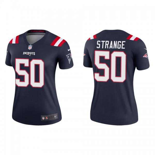 Women's New England Patriots Cole Strange Navy 2022 NFL Draft Legend Jersey
