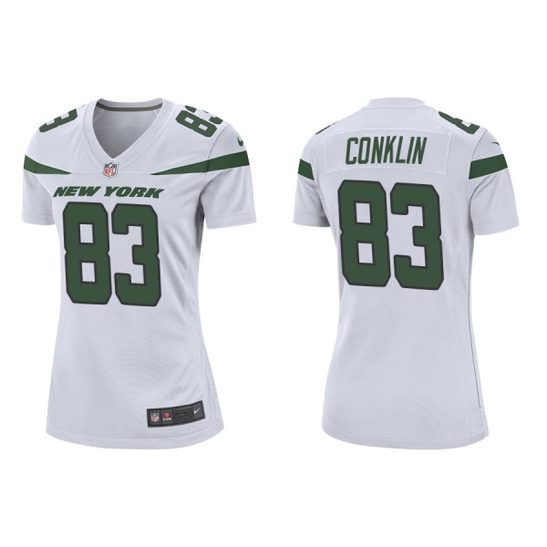 Women's Conklin Jets White Game Jersey