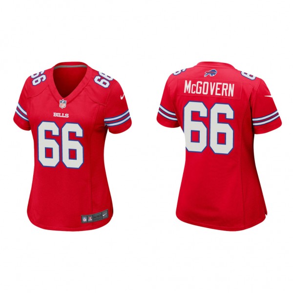 Women's Connor McGovern Buffalo Bills Red Game Jer...