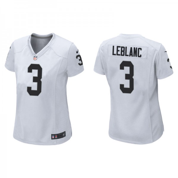 Women's Las Vegas Raiders Cre'Von LeBlanc White Ga...