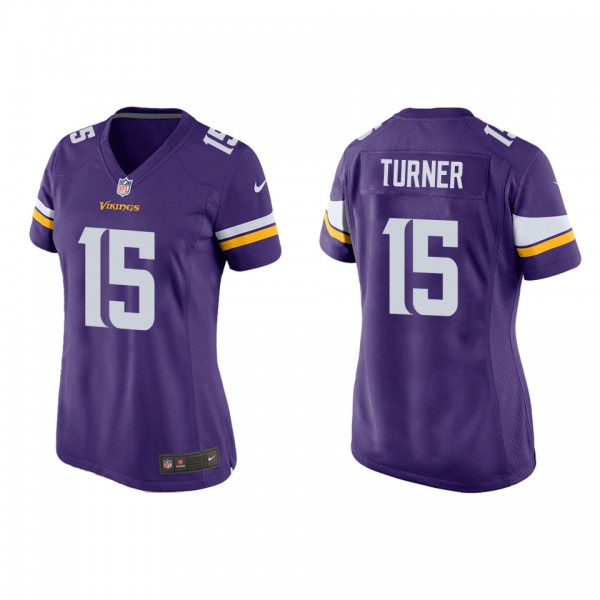 Women's Dallas Turner Minnesota Vikings Purple Gam...