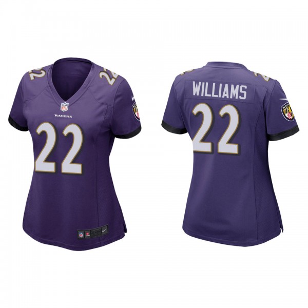 Women's Baltimore Ravens Damarion Williams Purple ...
