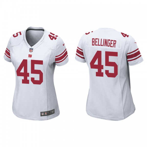Women's New York Giants Daniel Bellinger White 202...
