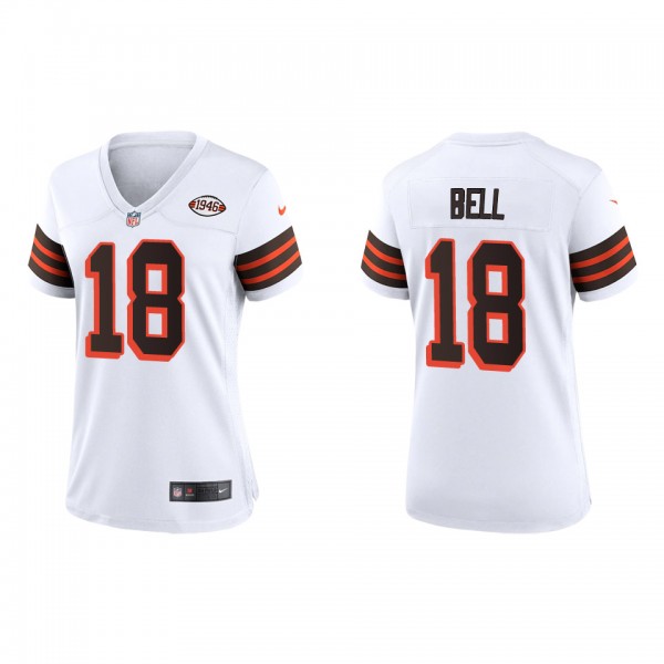 Women's Cleveland Browns David Bell White 2022 NFL...
