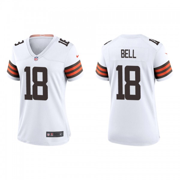 Women's Cleveland Browns David Bell White 2022 NFL...
