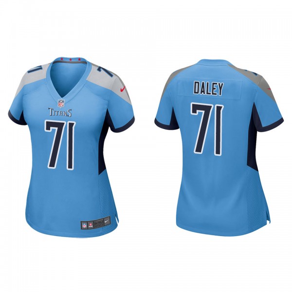 Women's Tennessee Titans Dennis Daley Light Blue Game Jersey