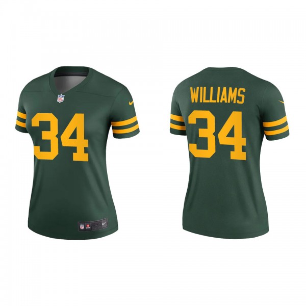 Women's Green Bay Packers Dexter Williams Green Alternate Legend Jersey