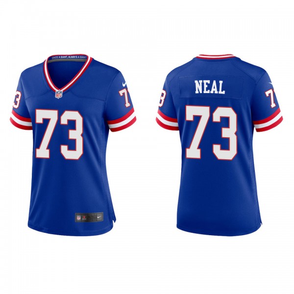 Women's New York Giants Evan Neal Royal Classic Ga...
