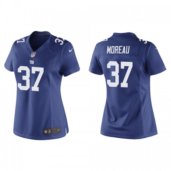 Women's New York Giants Fabian Moreau Royal Game J...