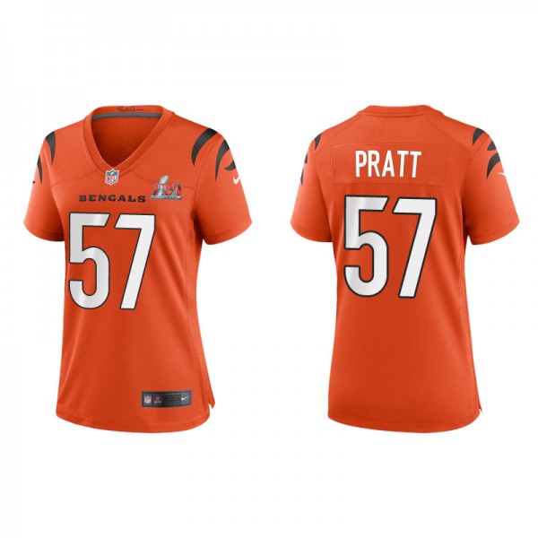 Women's Cincinnati Bengals Germaine Pratt Orange Super Bowl LVI Game Jersey
