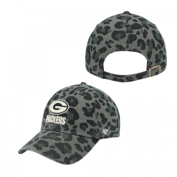 Women's Green Bay Packers Green Bagheera Clean Up Allover Hat