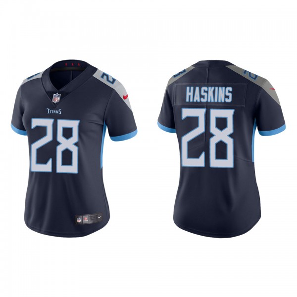 Women's Tennessee Titans Hassan Haskins Navy Vapor Limited Jersey