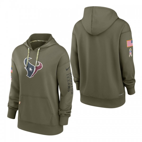 Women's Houston Texans Olive 2022 Salute To Servic...