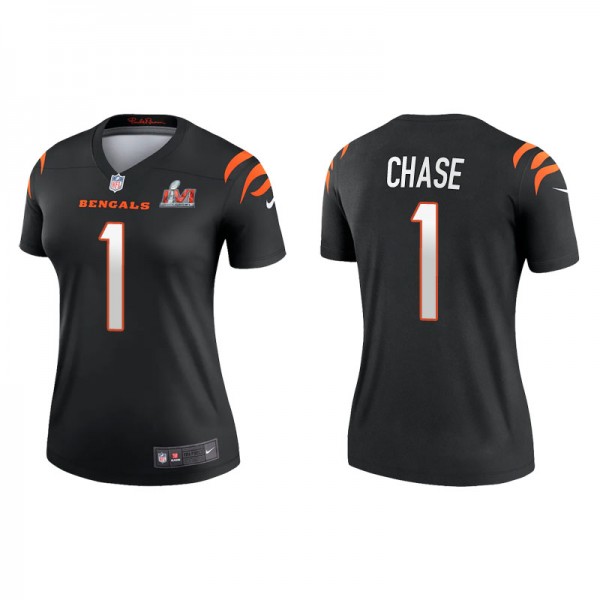 Women's Cincinnati Bengals Ja'Marr Chase Black Sup...