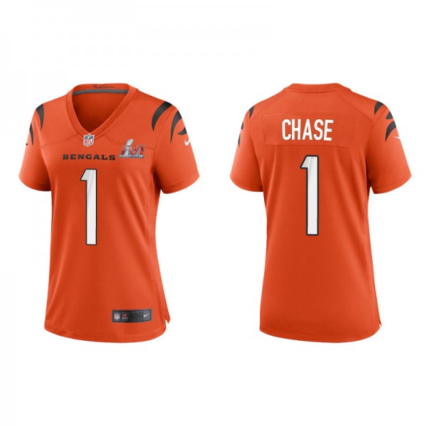Women's Cincinnati Bengals Ja'Marr Chase Orange Su...