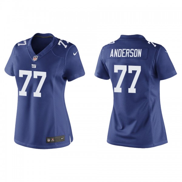 Women's New York Giants Jack Anderson Royal Game J...