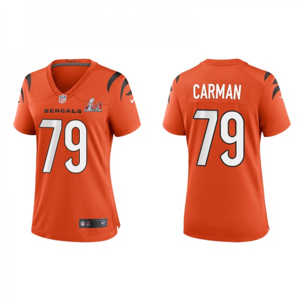 Women's Cincinnati Bengals Jackson Carman Orange S...