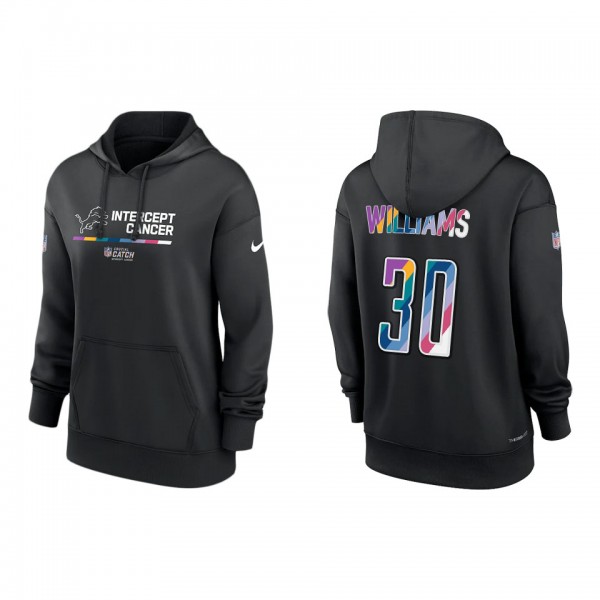 Women's Jamaal Williams Detroit Lions Black 2022 N...
