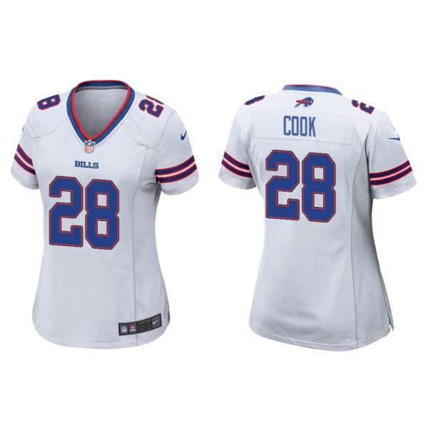 Women's Buffalo Bills James Cook White 2022 NFL Draft Game Jersey