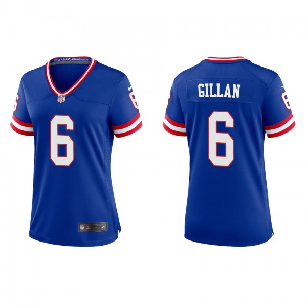 Women's New York Giants Jamie Gillan Royal Classic...