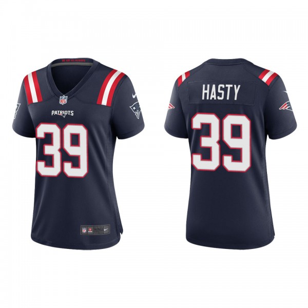 Women's New England Patriots JaMycal Hasty Navy Ga...