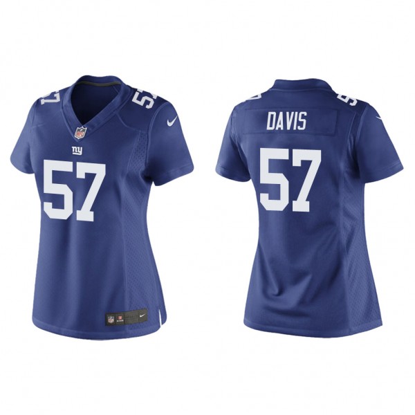 Women's Jarrad Davis New York Giants Royal Game Je...