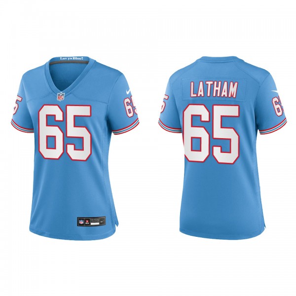 Women's JC Latham Tennessee Titans Light Blue Oile...