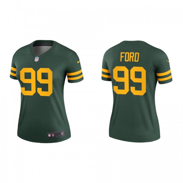 Women's Green Bay Packers Jonathan Ford Green Alte...