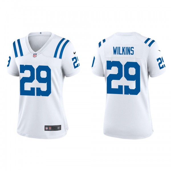 Women's Indianapolis Colts Jordan Wilkins White Game Jersey