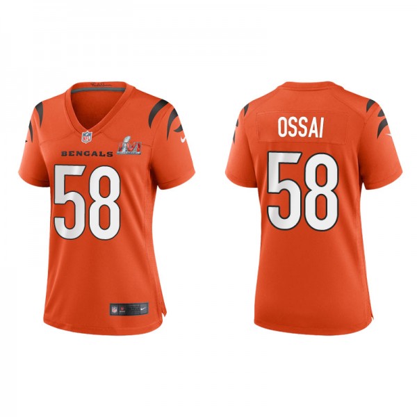 Women's Cincinnati Bengals Joseph Ossai Orange Sup...