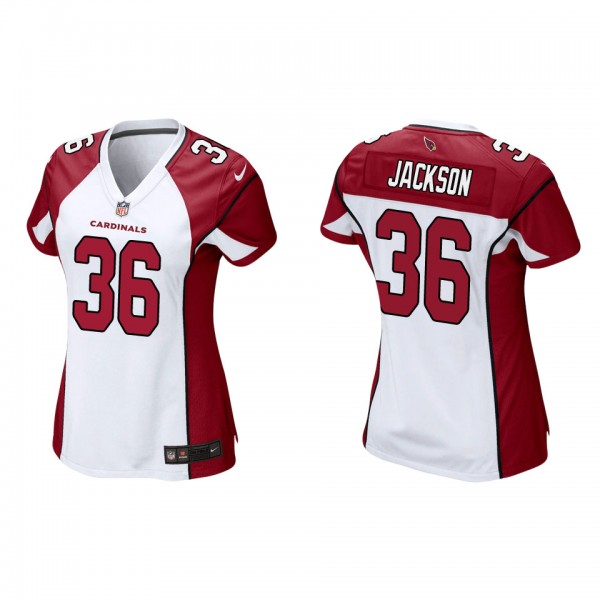 Women's Josh Jackson Arizona Cardinals White Game Jersey