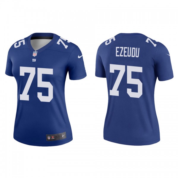 Women's New York Giants Joshua Ezeudu Royal 2022 N...