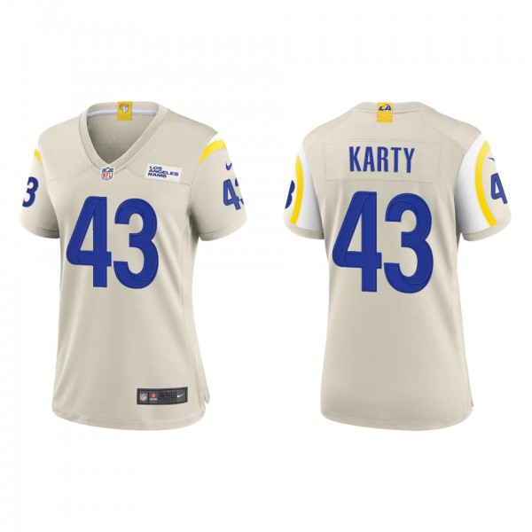 Women's Joshua Karty Los Angeles Rams Bone Game Je...