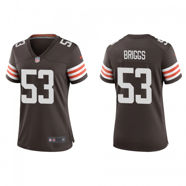 Women's Jowon Briggs Cleveland Browns Brown Game J...