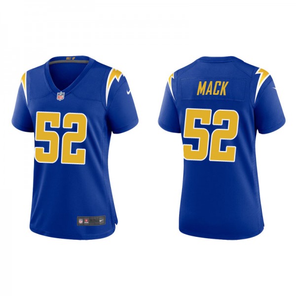 Women's Los Angeles Chargers Khalil Mack Royal Alternate Game Jersey