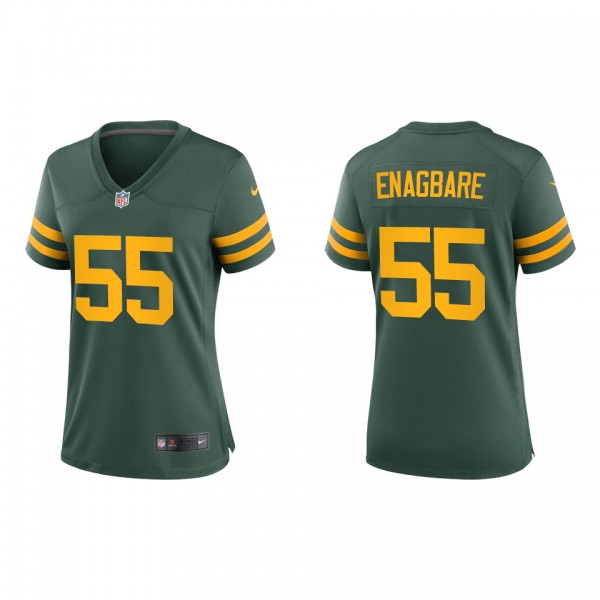 Women's Green Bay Packers Kingsley Enagbare Green Alternate Game Jersey
