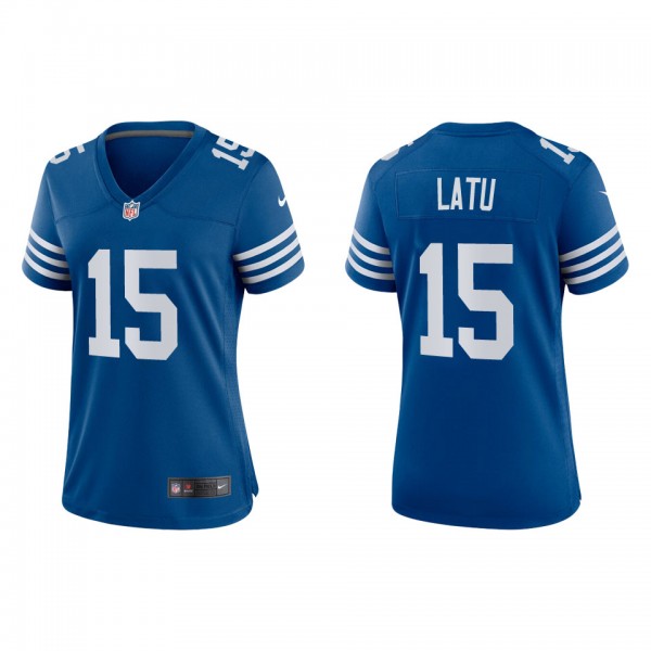 Women's Laiatu Latu Indianapolis Colts Royal Alter...