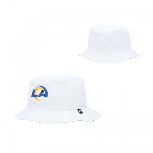 Women's Los Angeles Rams '47 White Highgrove Bucket Hat