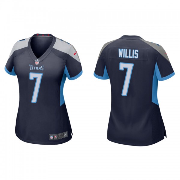 Women's Tennessee Titans Malik Willis Navy 2022 NF...