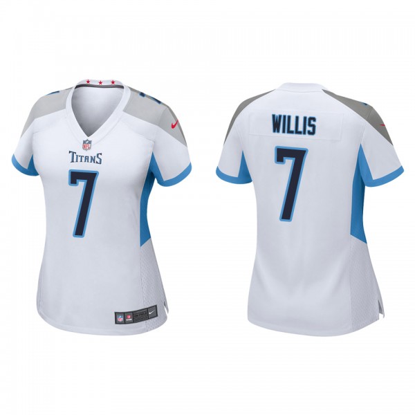 Women's Tennessee Titans Malik Willis White 2022 N...