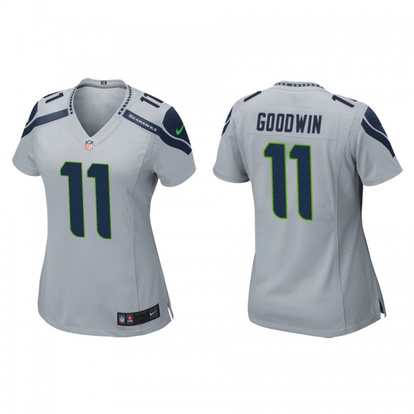 Women's Seattle Seahawks Marquise Goodwin Gray Gam...